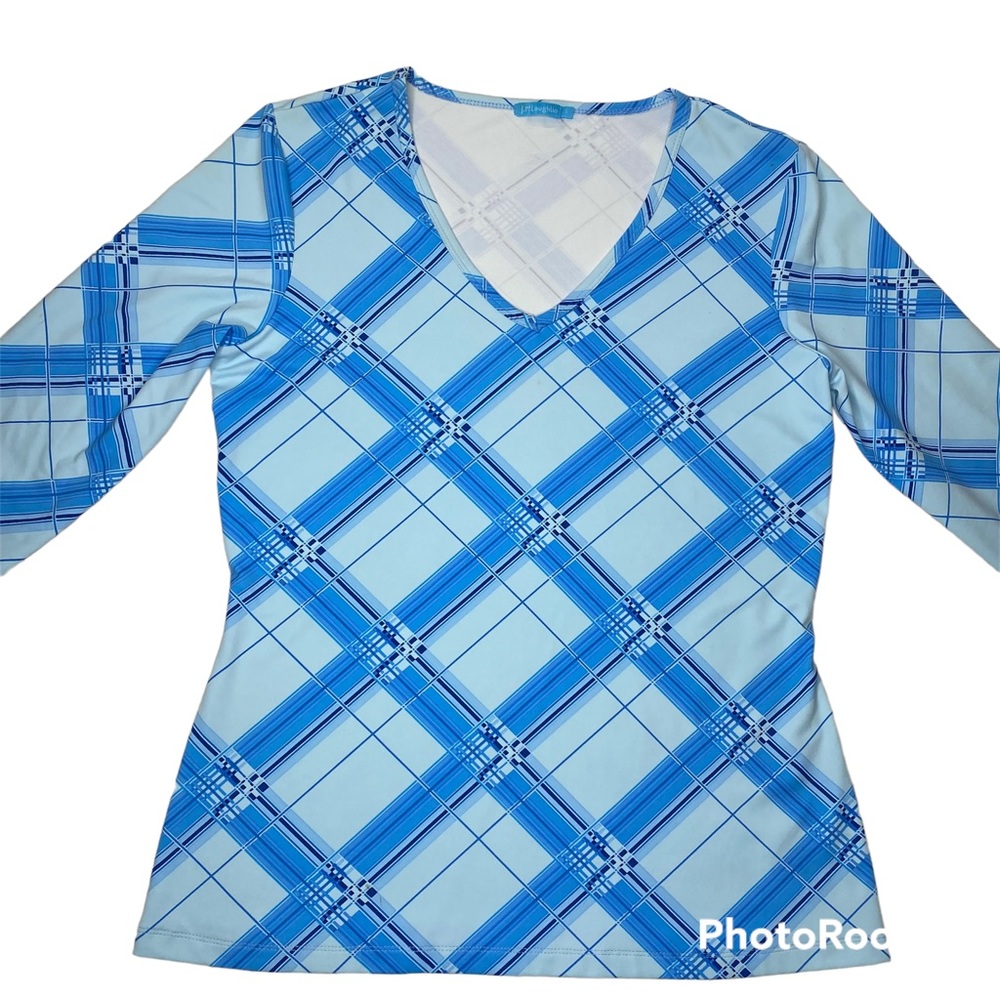 J. McLaughlin shirt blue Small